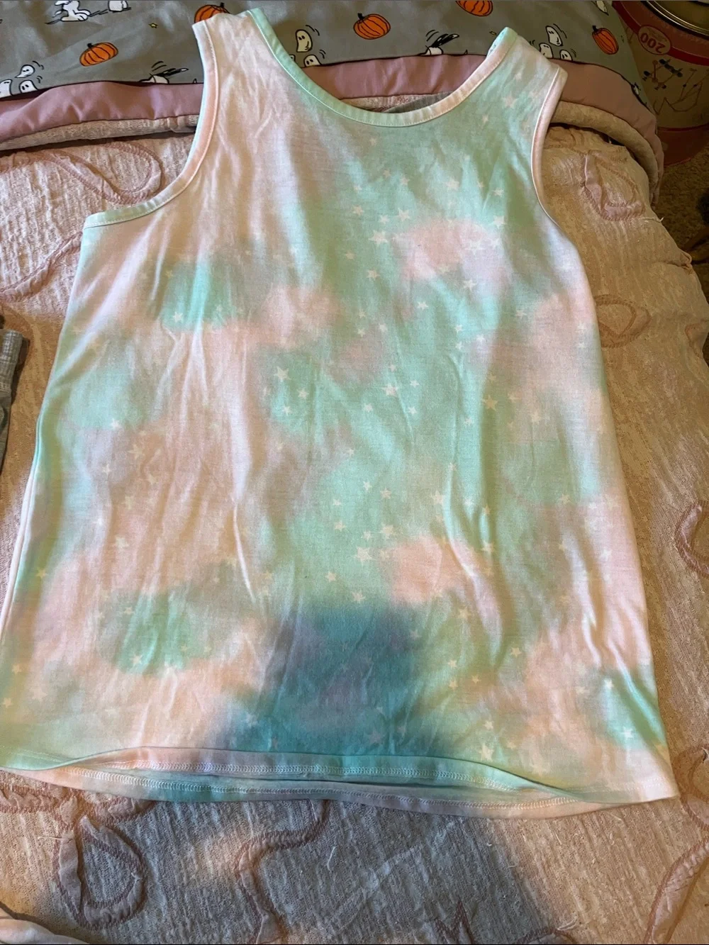 Girls' 4 piece BCBG Gray & Pastel Tie-Dye Cupcake Pajama Set